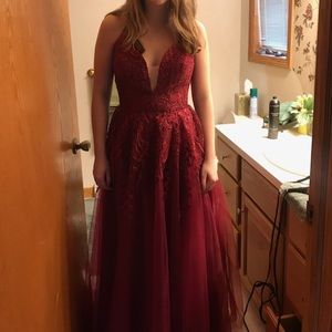 Red prom dress